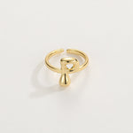Load image into Gallery viewer, Cute Bubble Letter Initial Ring
