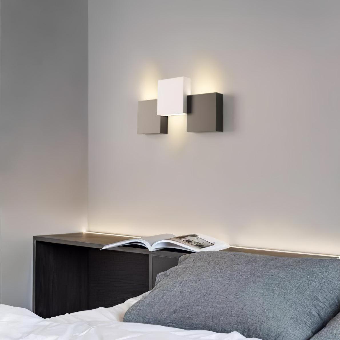 Brushed Metal Piano Key Contemporary Wall Sconce