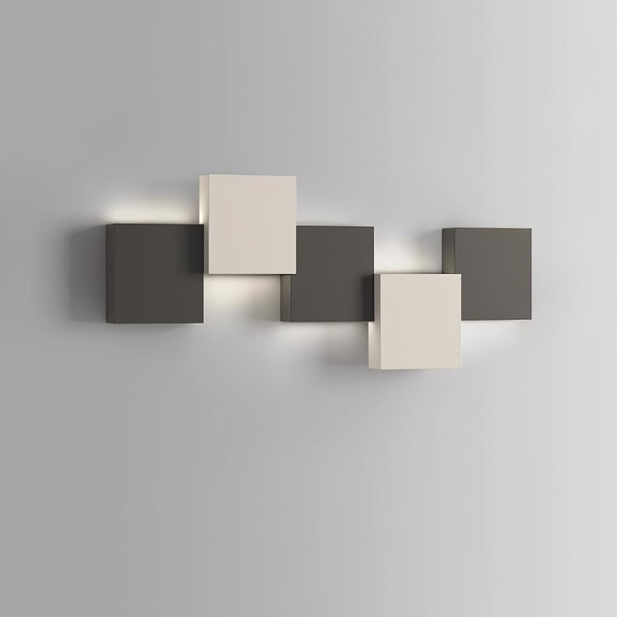 Brushed Metal Piano Key Contemporary Wall Sconce