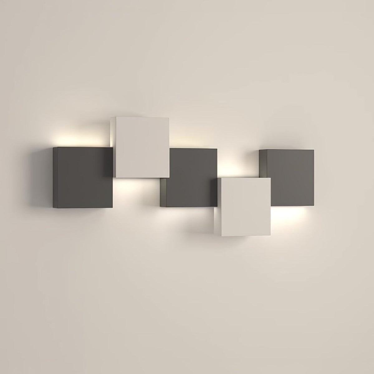 Brushed Metal Piano Key Contemporary Wall Sconce