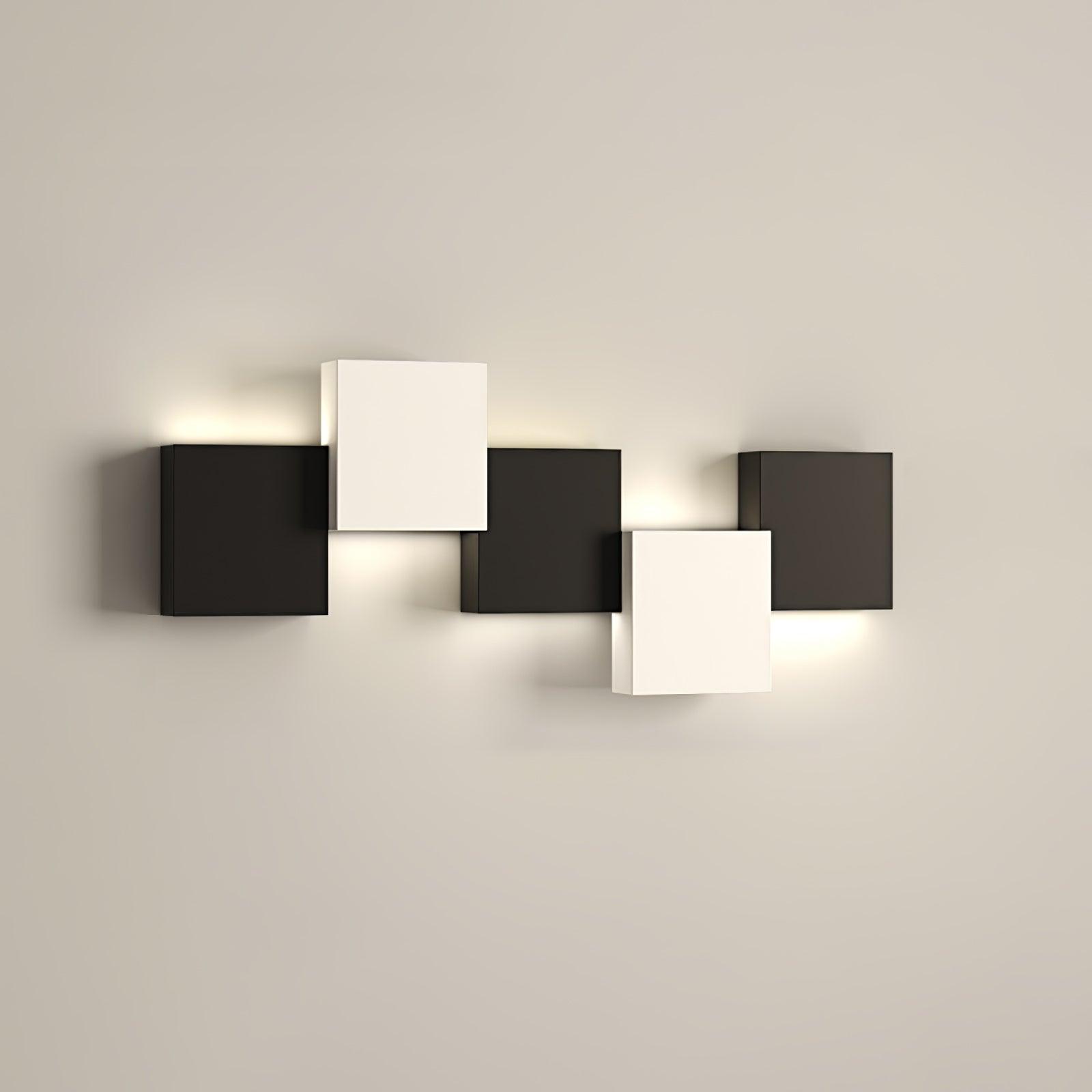 Brushed Metal Piano Key Contemporary Wall Sconce