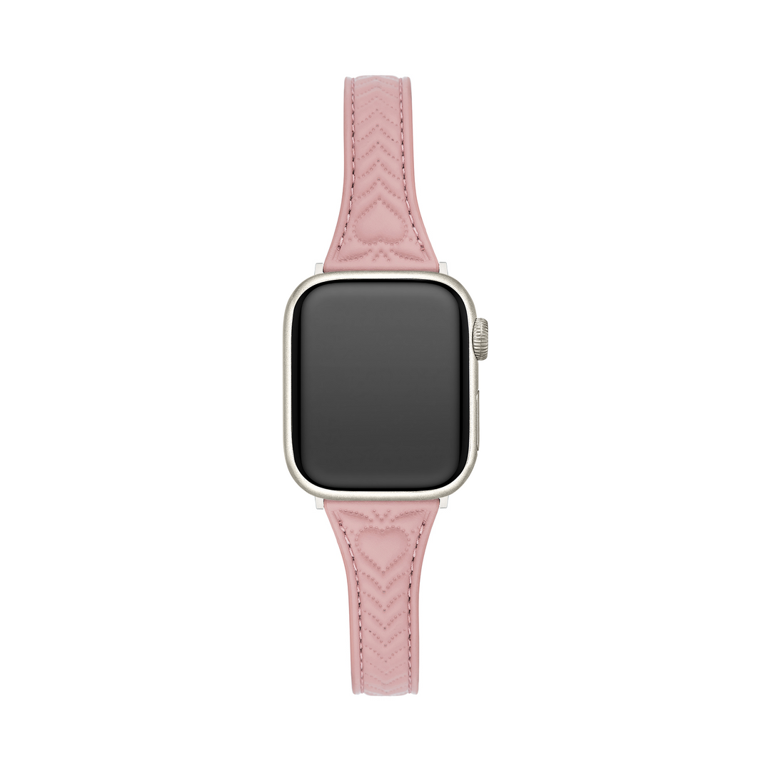 Dazzling Leather Stitched Apple Watch Bands for Women