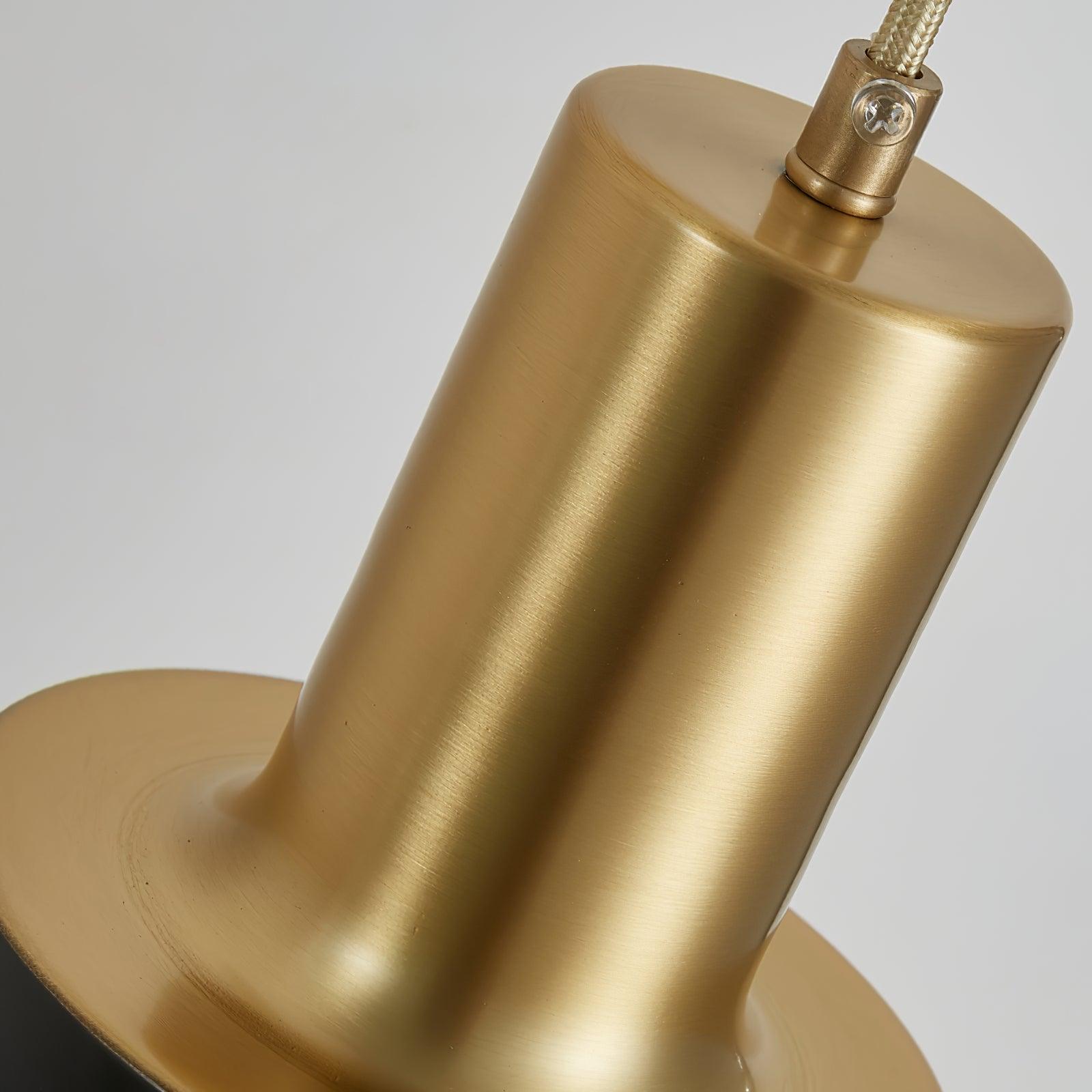 Brass And Matte Black Contemporary Wall Lamp