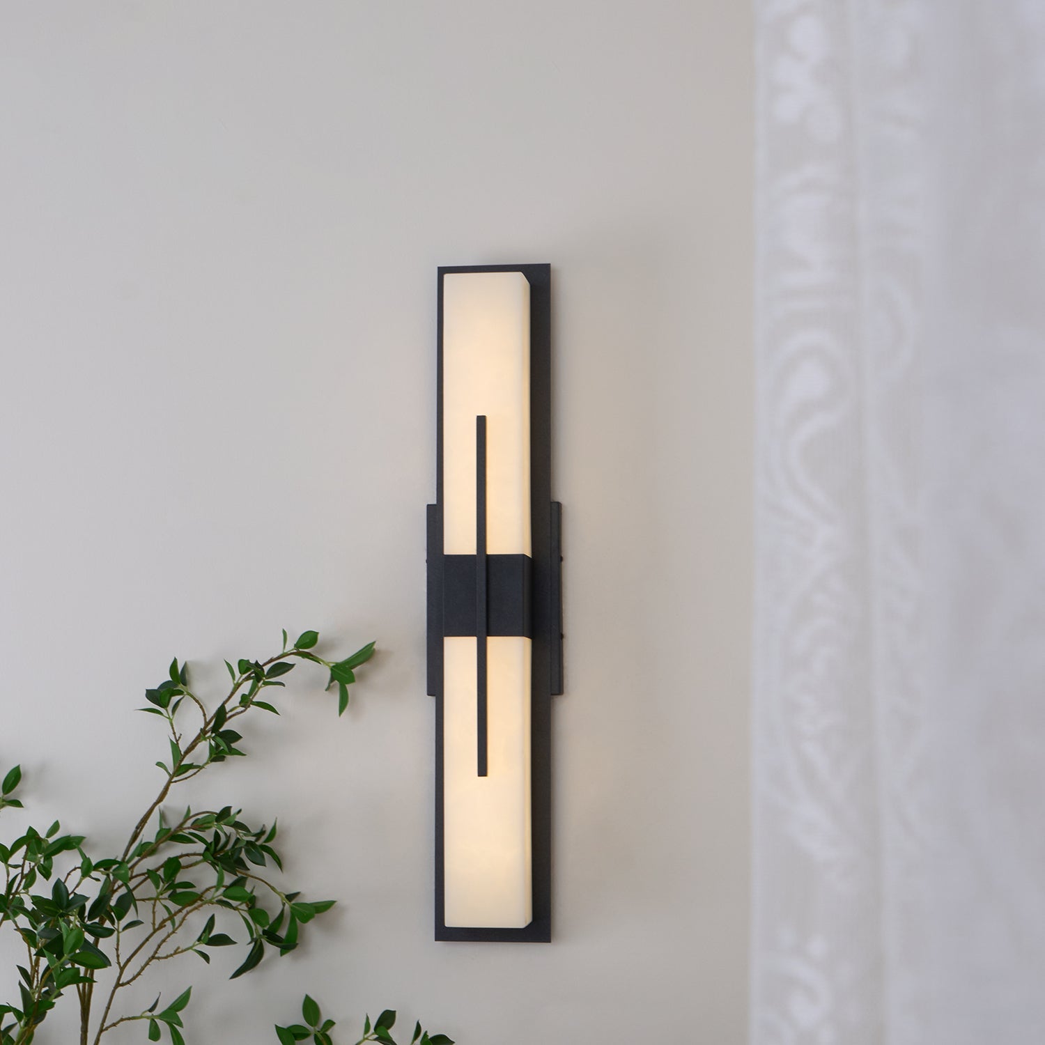 Rectangular Contemporary Outdoor Wall Light