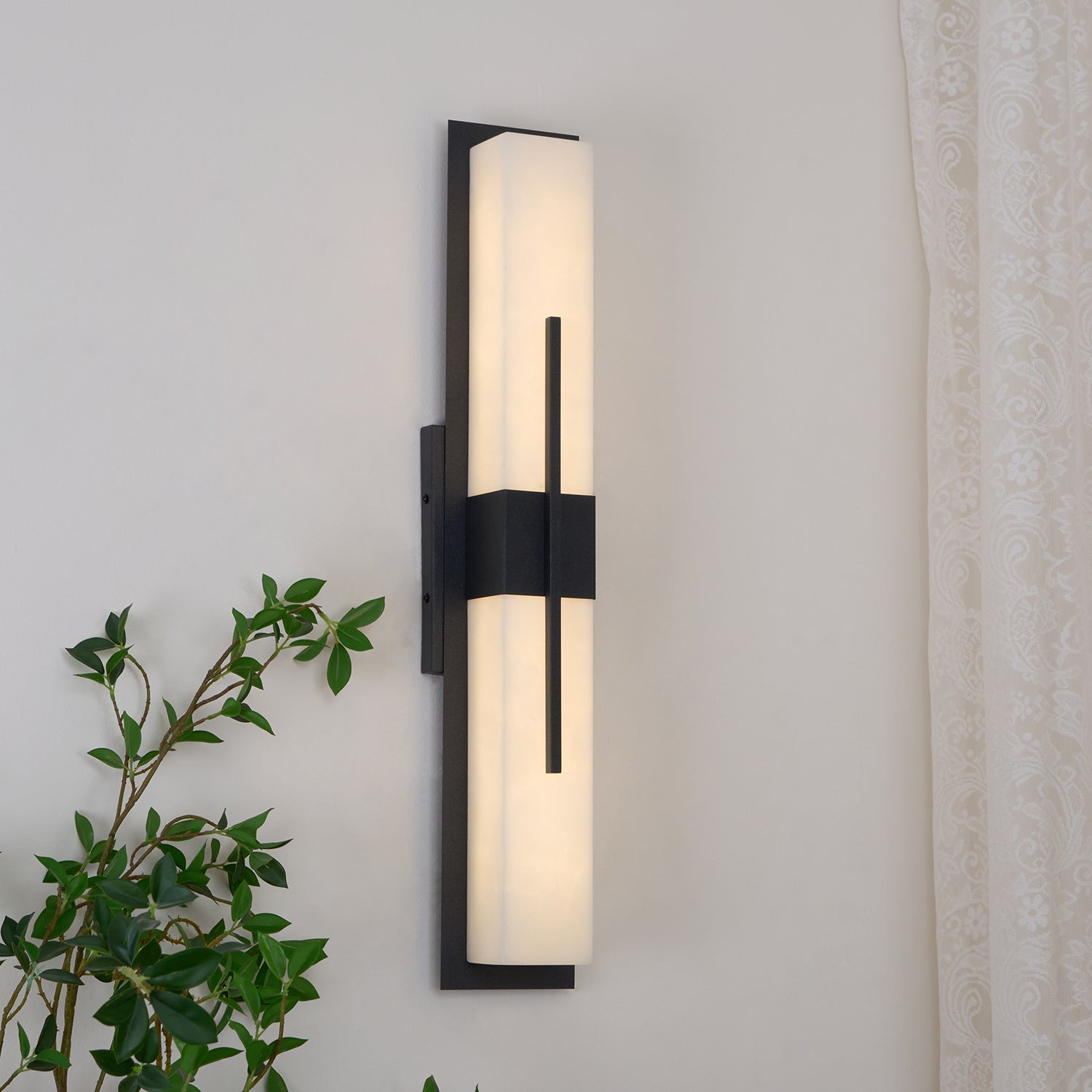 Rectangular Contemporary Outdoor Wall Light