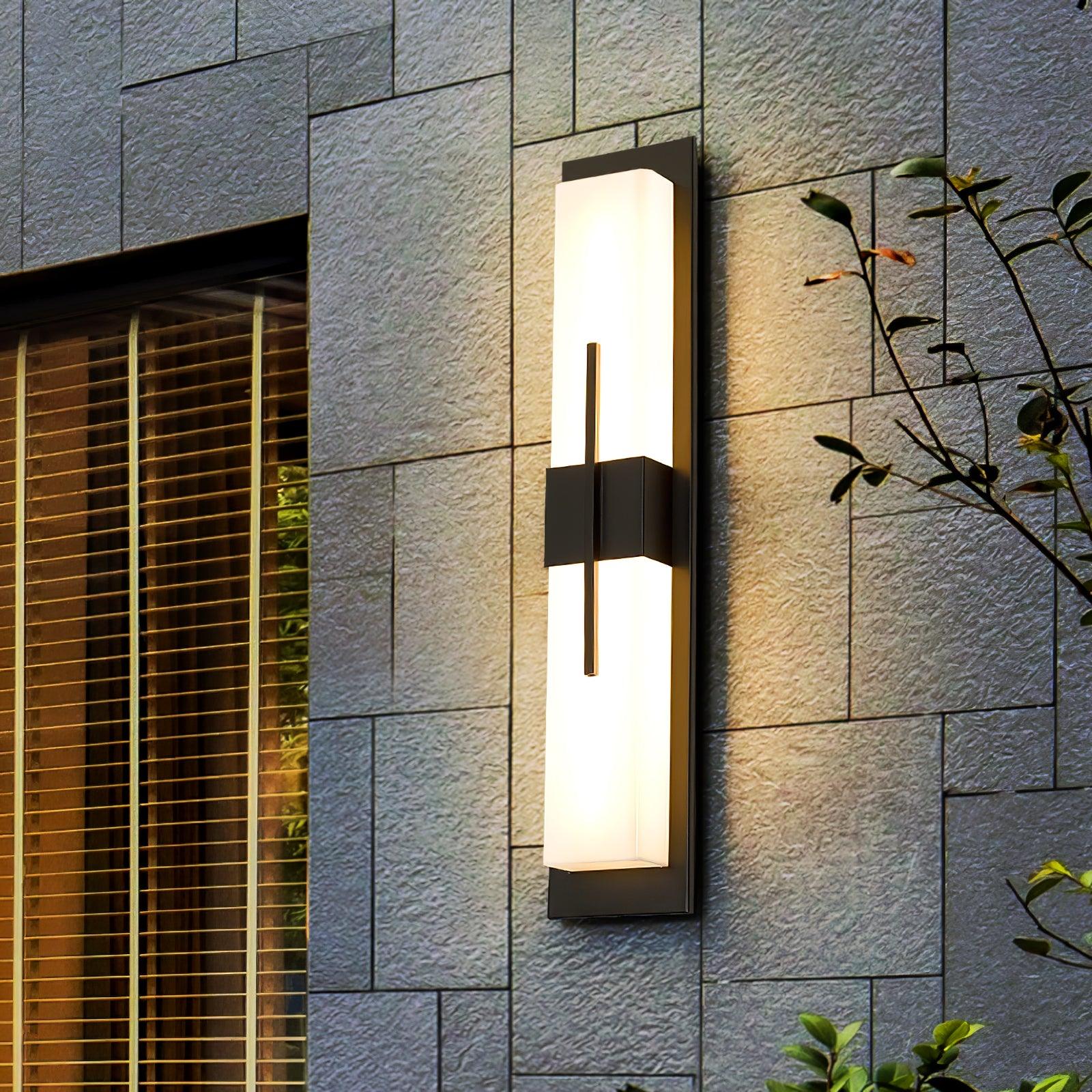 Rectangular Contemporary Outdoor Wall Light