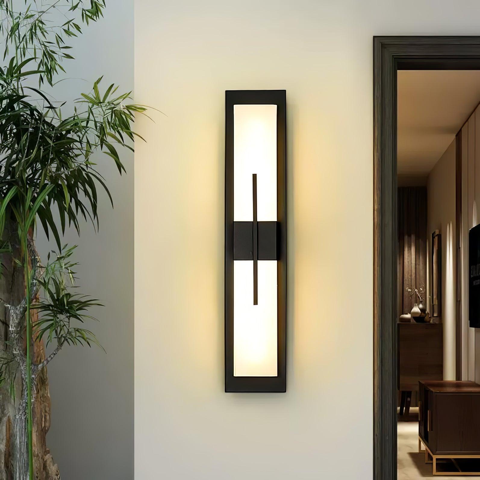 Rectangular Contemporary Outdoor Wall Light