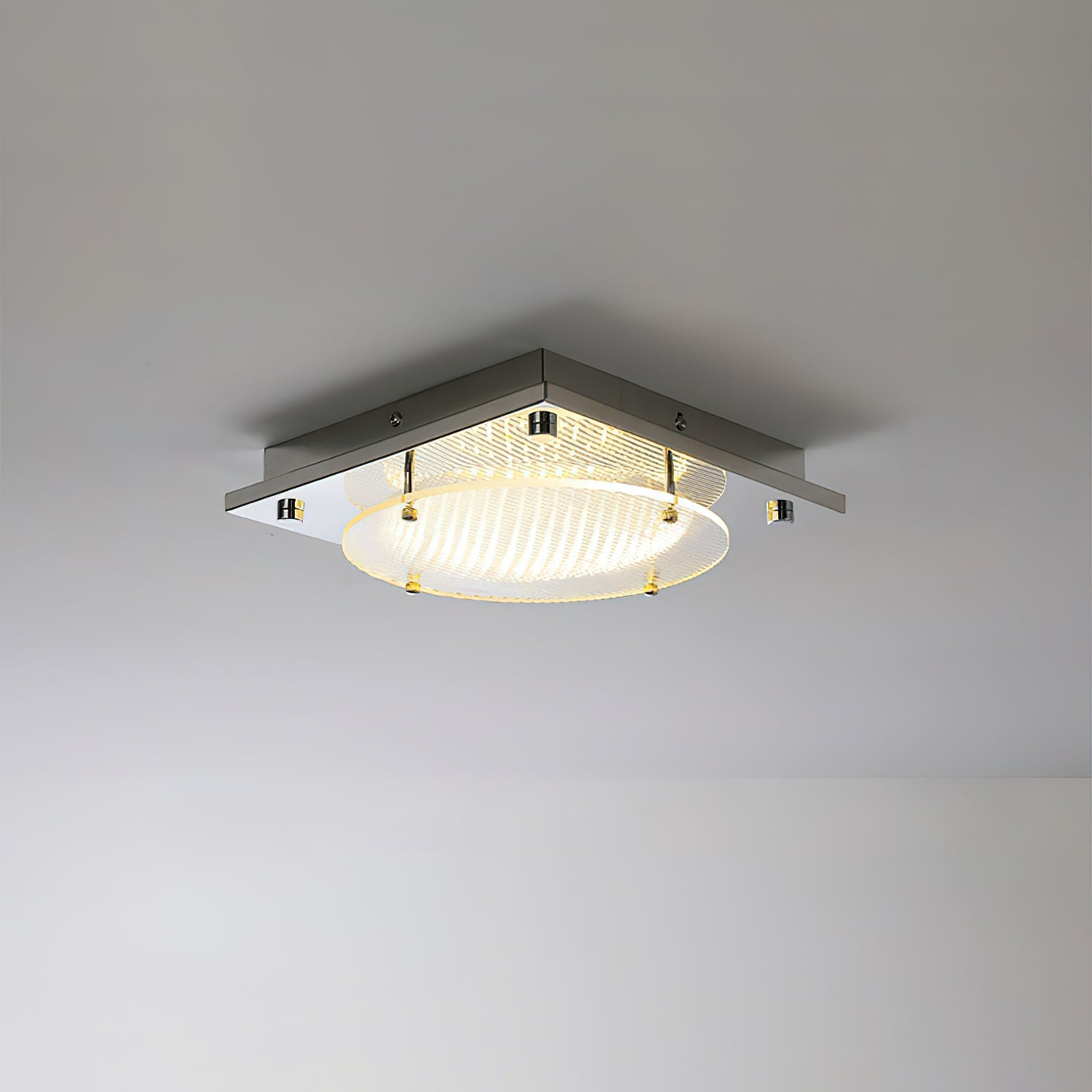 Prism Glass Polished Chrome Finish Wall Sconce