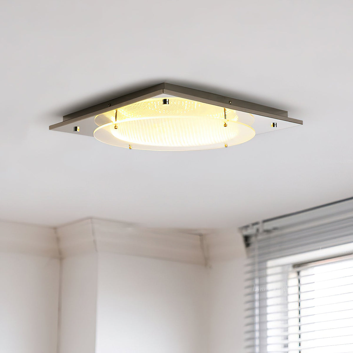 Prism Glass Polished Chrome Finish Wall Sconce