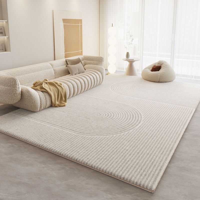 Luxury Thick Sound Absorbent Rug with Mirrored Swirl Pattern