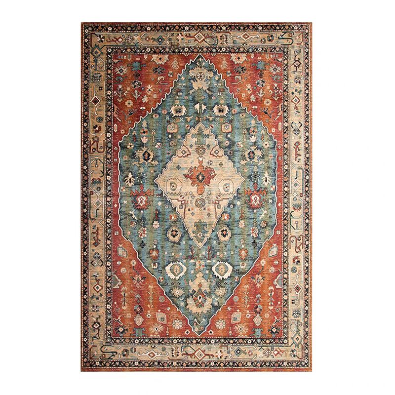 Persian-Style Vintage Area Rug for Bedroom and Living Room