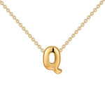 Load image into Gallery viewer, Dainty Bubble Letter Initial Necklace
