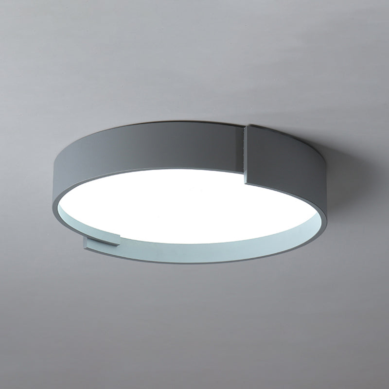 Contemporary Round Flush Mount Ceiling Light