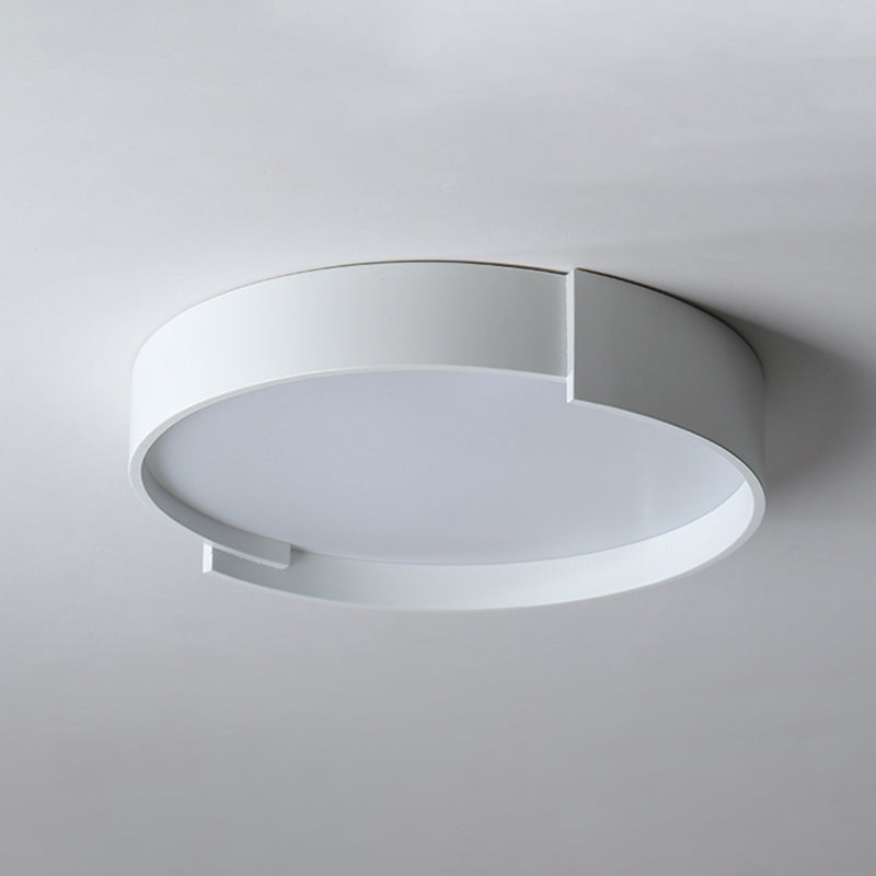 Contemporary Round Flush Mount Ceiling Light