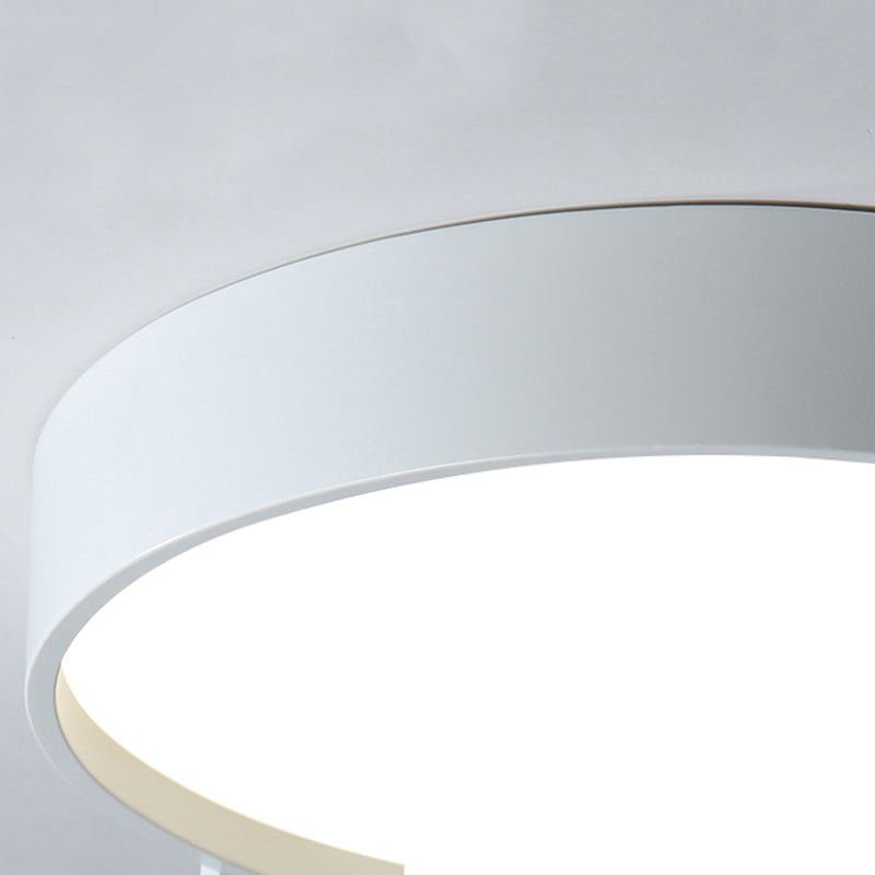 Contemporary Round Flush Mount Ceiling Light