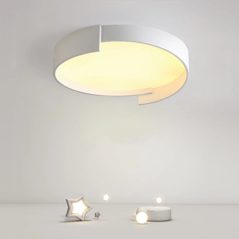 Contemporary Round Flush Mount Ceiling Light