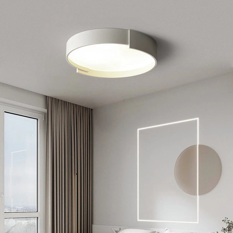 Contemporary Round Flush Mount Ceiling Light