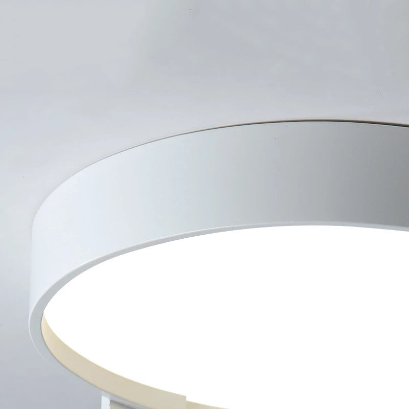 Contemporary Round Flush Mount Ceiling Light