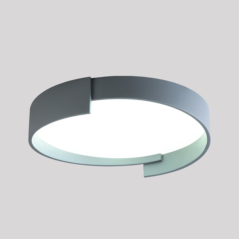 Contemporary Round Flush Mount Ceiling Light