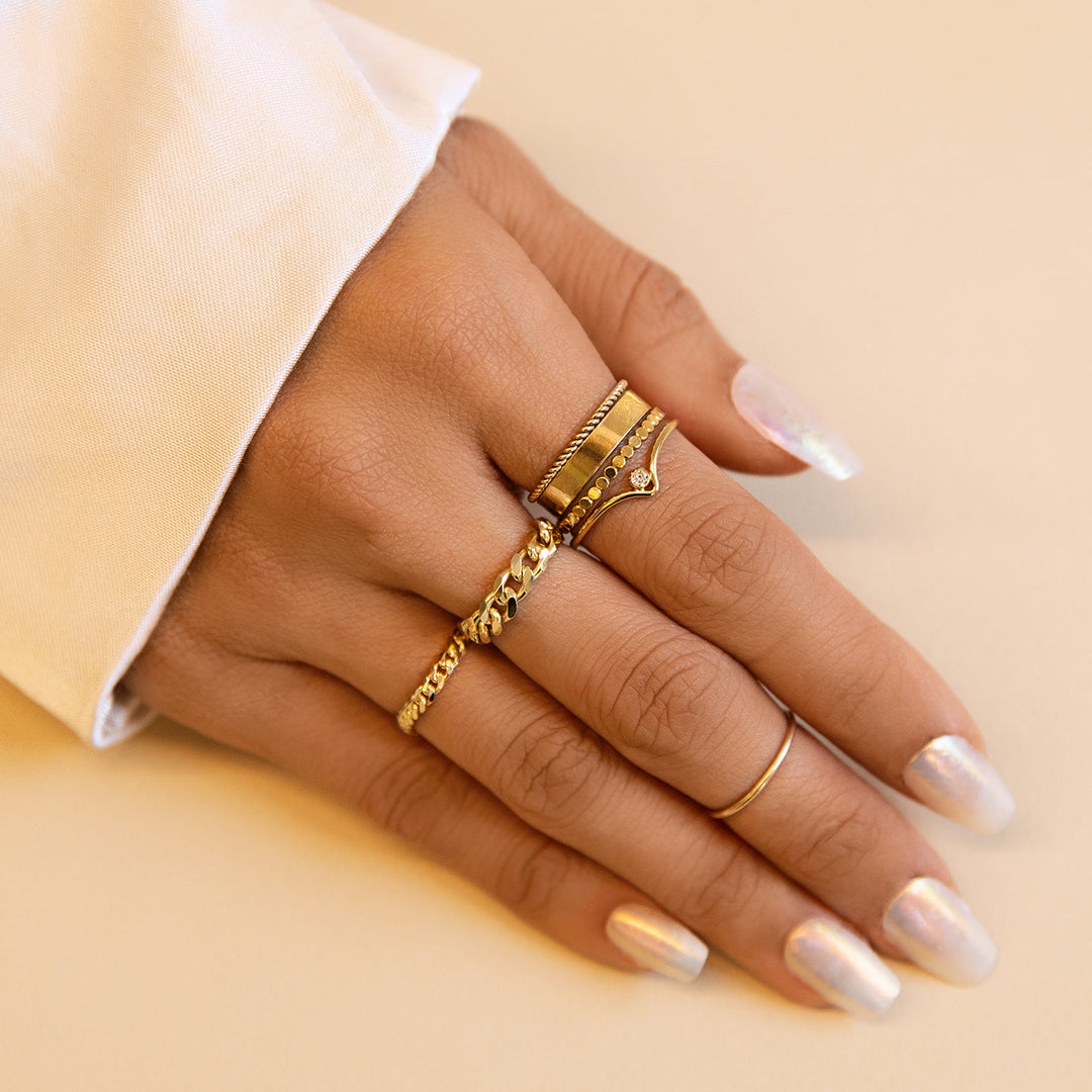 Bezel Dot Eternity Ring