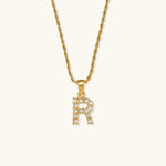Load image into Gallery viewer, Maeve Diamond Initial Letter Necklace
