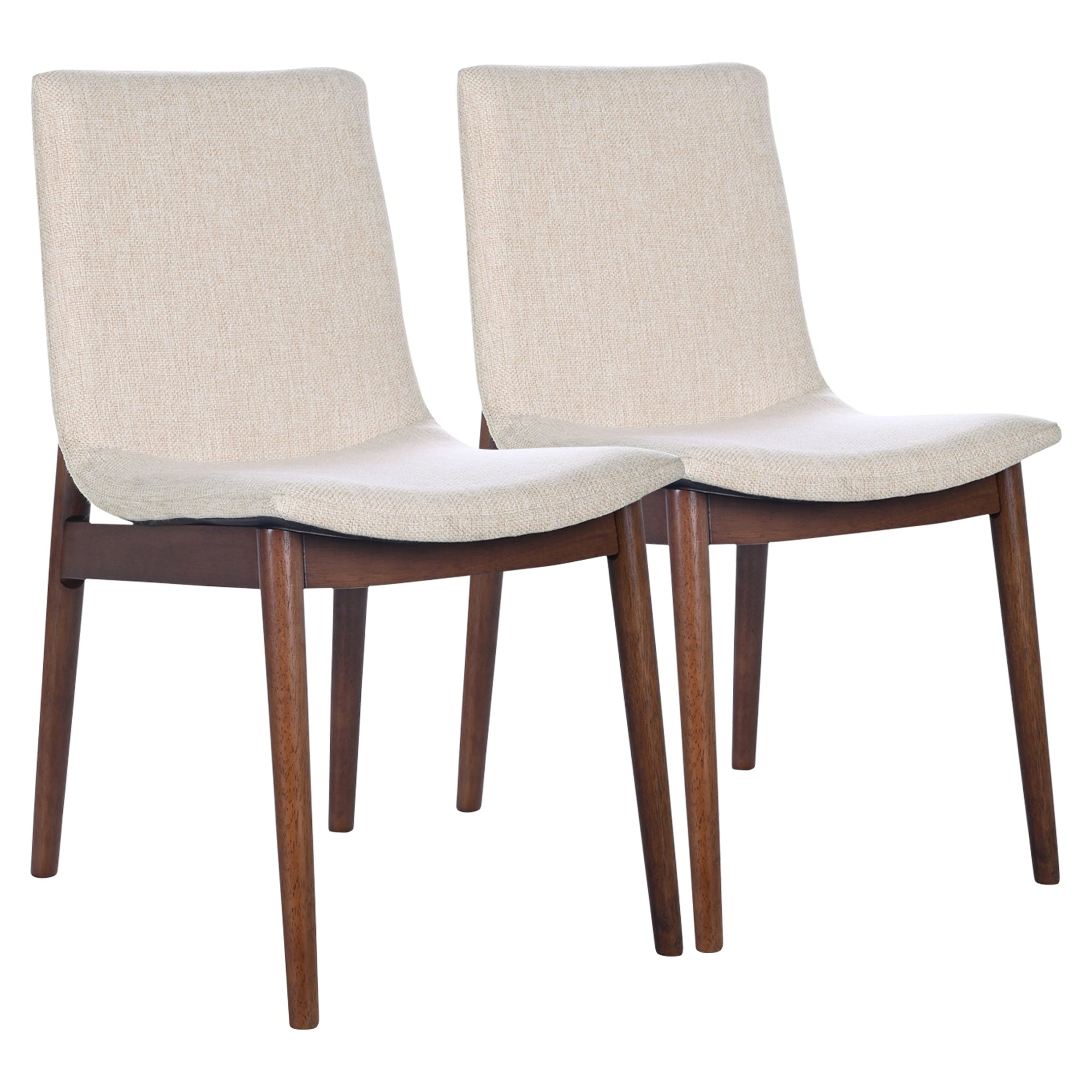 Luxury Beige Fabric Dining Chairs for Elegant Dining Spaces