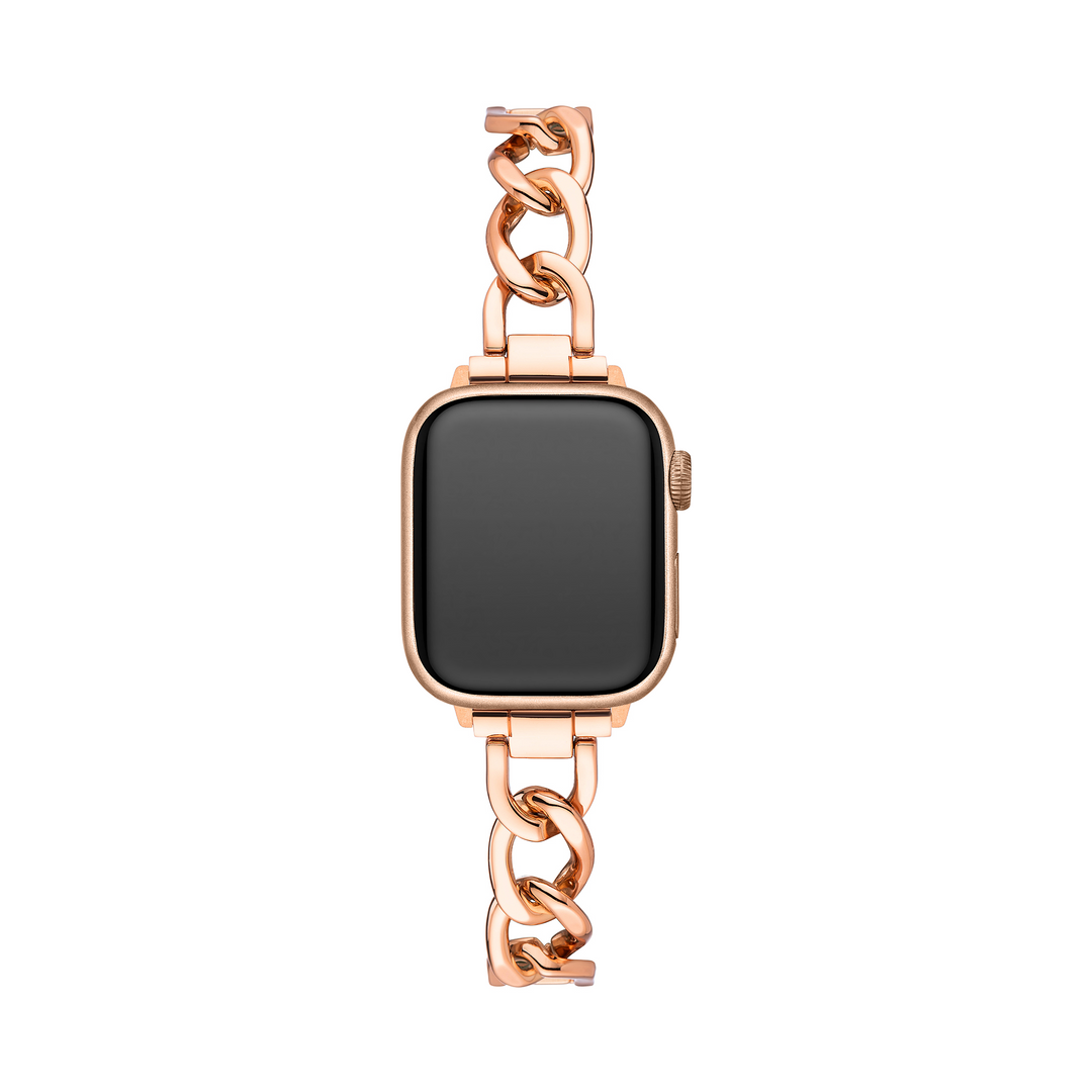 Bold Metal Twist Chain Apple Watch Bands for Women