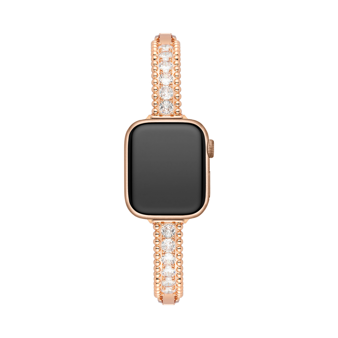 Dazzling Copper Zircon Apple Watch Bands for Women