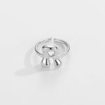 Load image into Gallery viewer, Cute Bubble Letter Initial Ring
