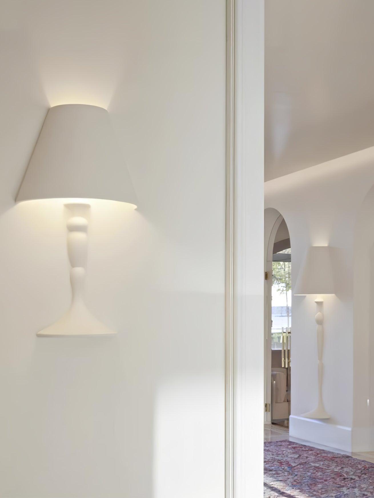 Plaster Portrait Nordic Inspired Wall Light