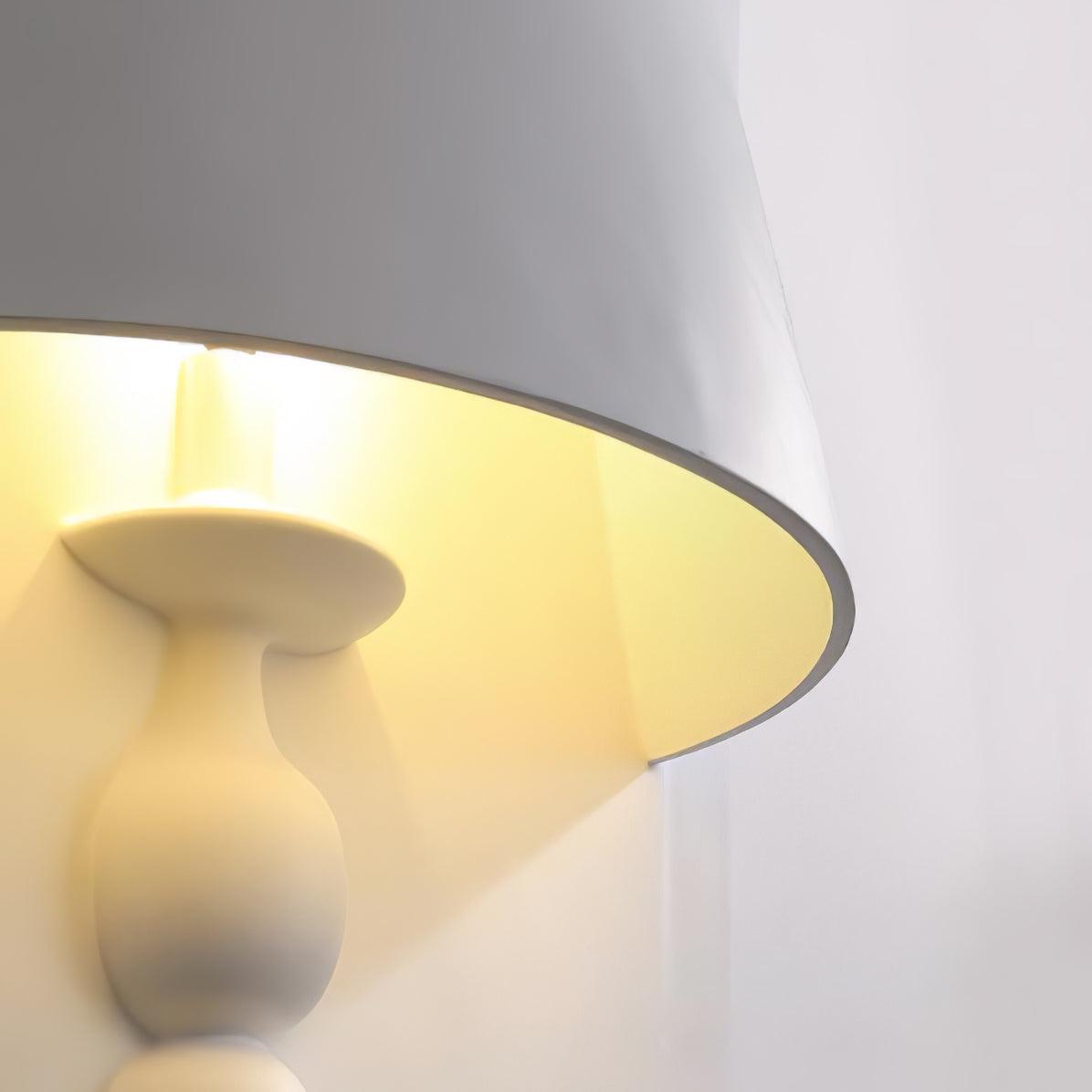 Plaster Portrait Nordic Inspired Wall Light