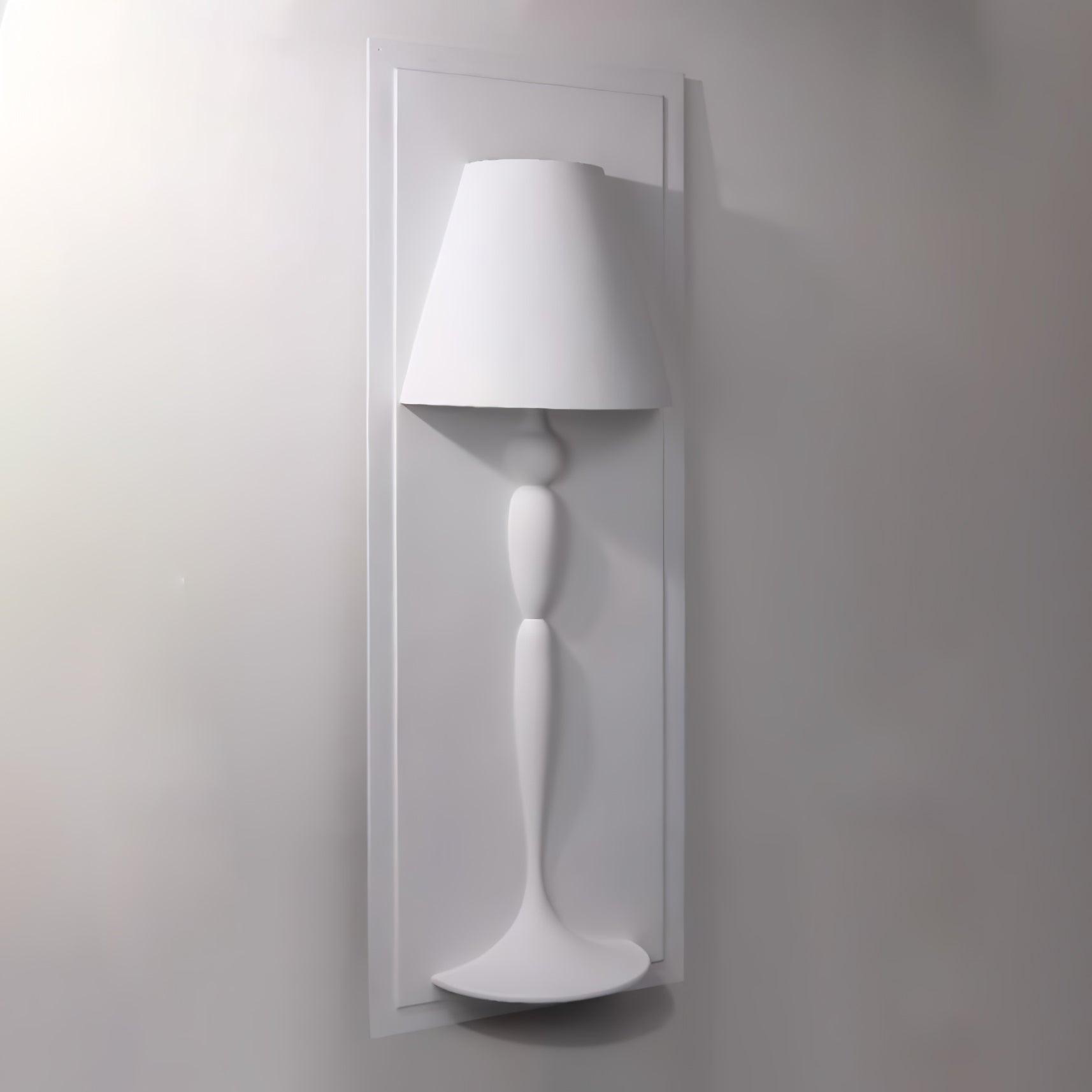 Plaster Portrait Nordic Inspired Wall Light