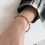Load image into Gallery viewer, Classy Twist Cuff Bracelet
