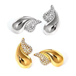 Load image into Gallery viewer, 18k Diamond Accented Double Droplet Earrings
