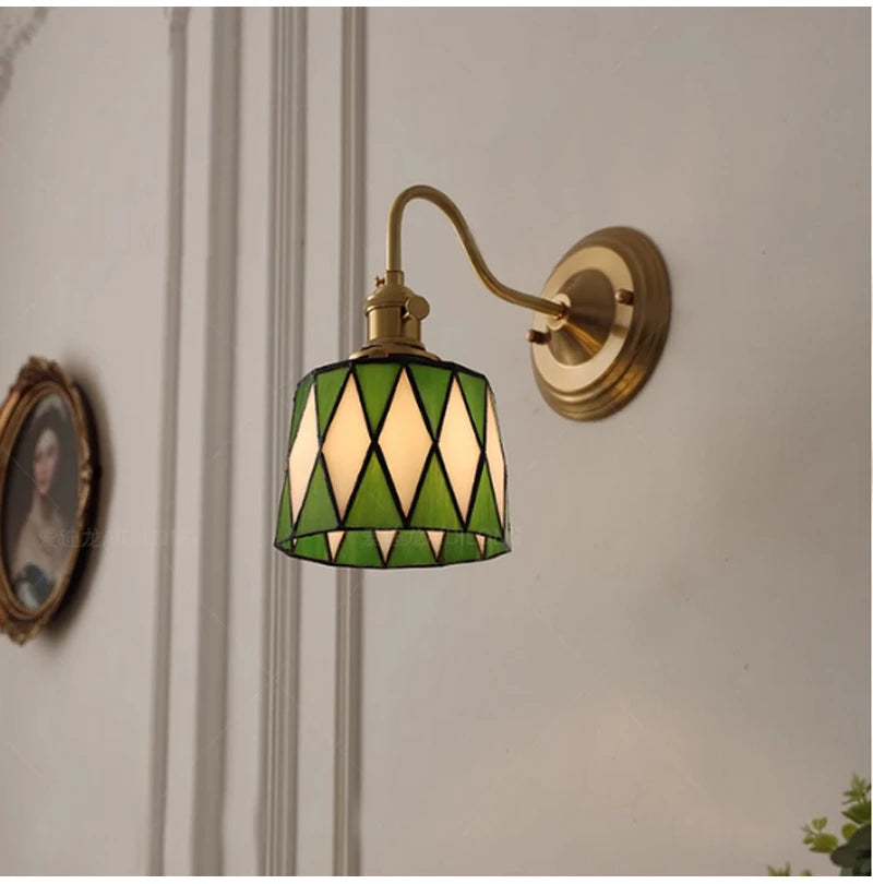 Vintage Industrial Copper Wall Light Fixture