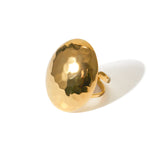 Load image into Gallery viewer, 18k Hammered Oval Dual Band Ring
