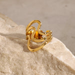 Load image into Gallery viewer, Dainty Ripple Effect Ring
