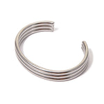 Load image into Gallery viewer, 18k Triple Ribbed Bangle Bracelet
