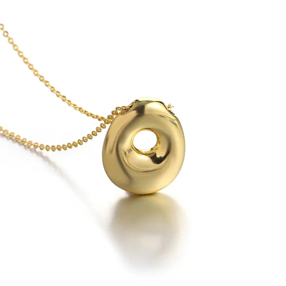 Puffy Letter Necklace