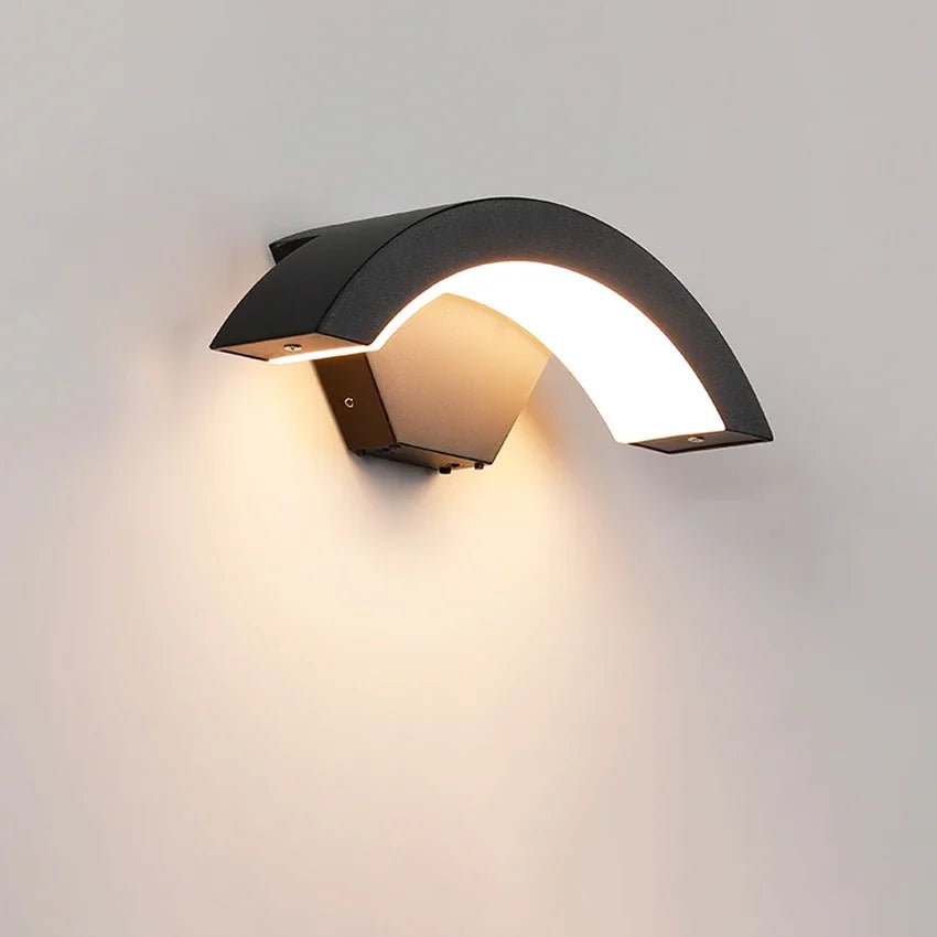 Motion Sensor Enabled Waterproof Outdoor Wall Light Fixture