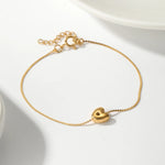 Load image into Gallery viewer, Dainty Bubble Letter Initial Bracelet
