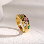 Load image into Gallery viewer, Chunky Gem Mine Ring
