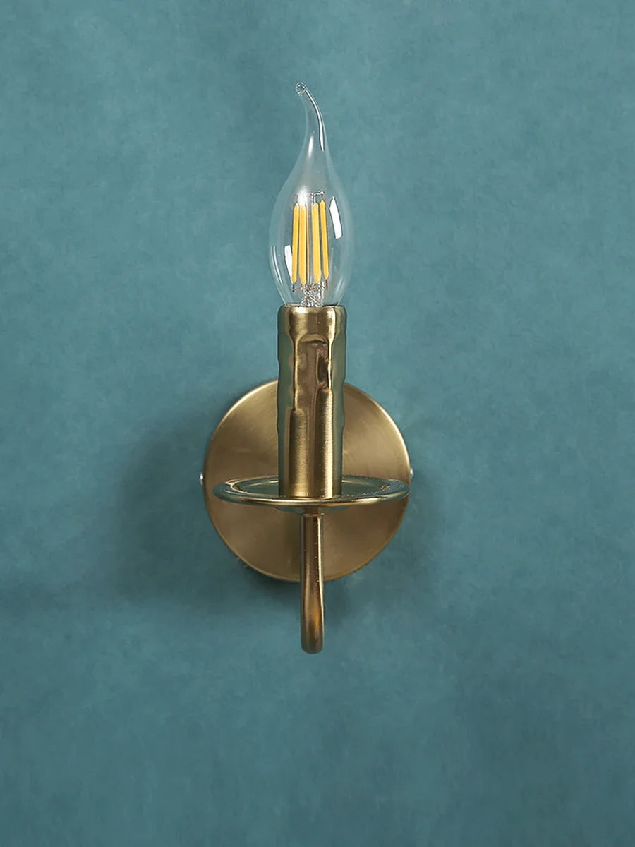 Iron Frame Egg Glass Ball Indoor Wall Lamp in Gold or Black