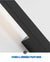 Black Minimalist Long Strip Outdoor LED Wall Sconce