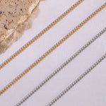 Load image into Gallery viewer, 2mm Dainty Tennis Chain Bracelet and Necklace
