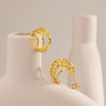 Load image into Gallery viewer, 14k Teardrop Outline Earrings
