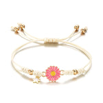 Load image into Gallery viewer, Braided Feminine Flower Star Bracelet
