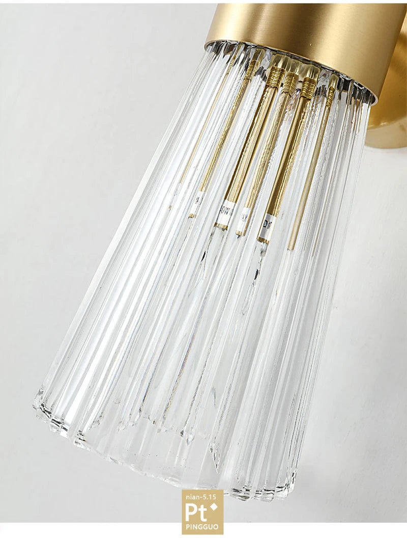 Modern Brass Wall Sconce Light Fixture