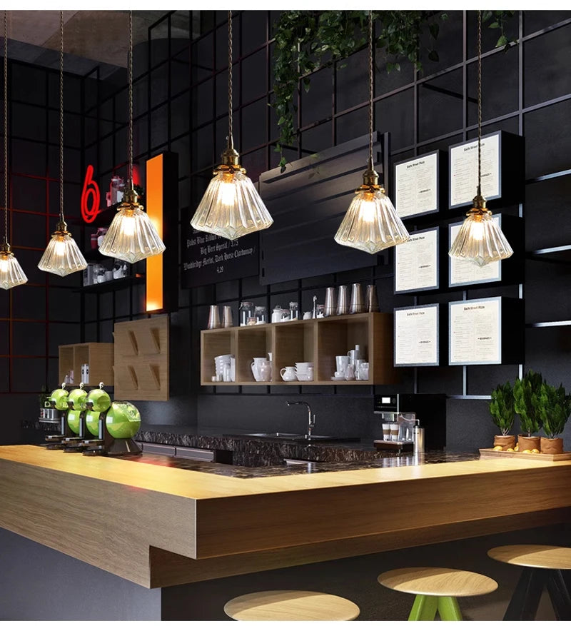 Modern Glass Pendant Light for Dining Rooms, Kitchen Islands &amp; Bars