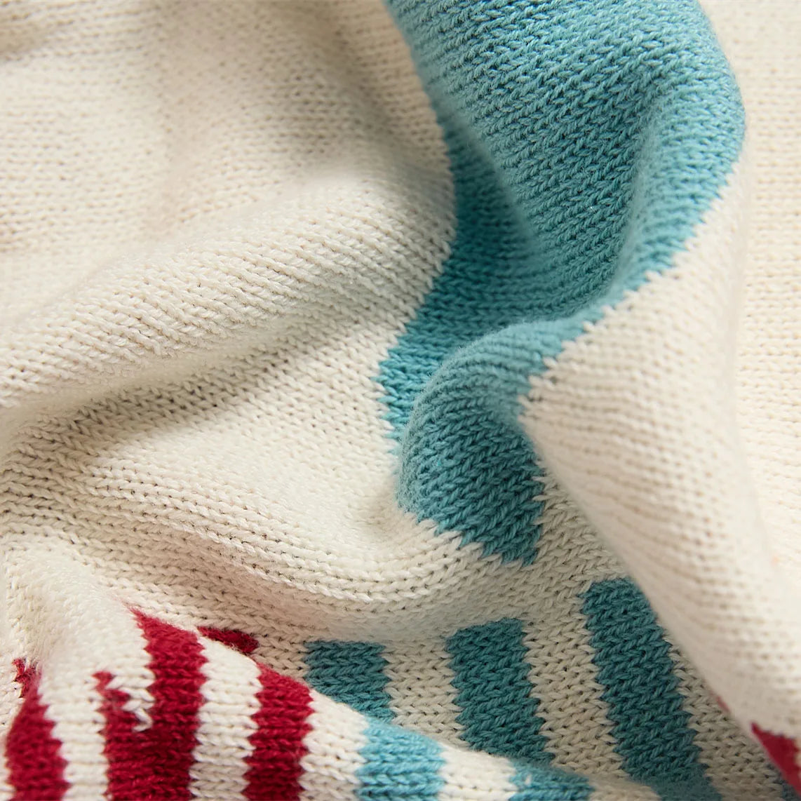 100% Cotton Bohemian Knitted Cotton Blanket